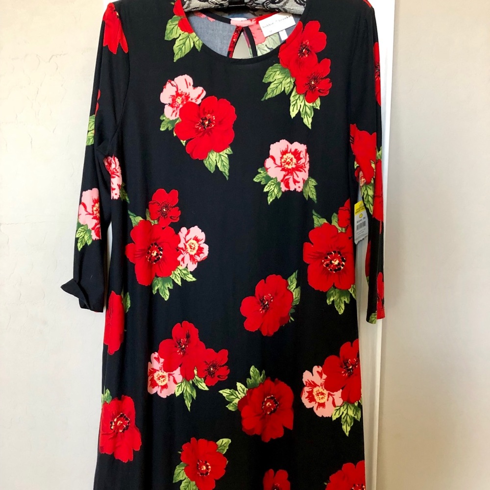 Half sleeve floral dress